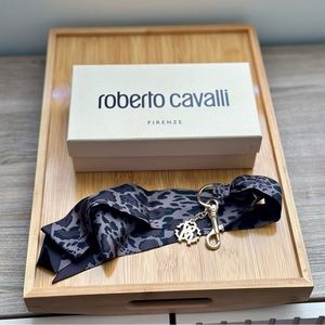 Roberto Cavalli Silk Keychain
